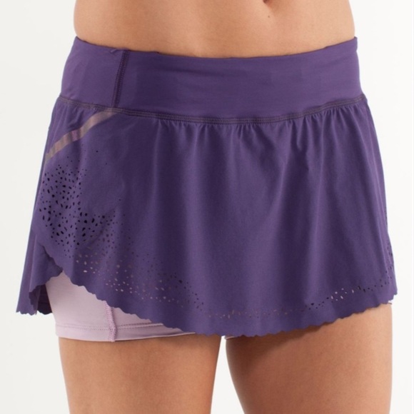 Lululemon Run A Marathon Skirt Concord Grape / Rose Quartz - Picture 4 of 12